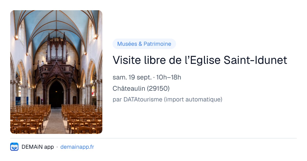 Visite libre de l’Eglise Saint-Idunet — Châteaulin
