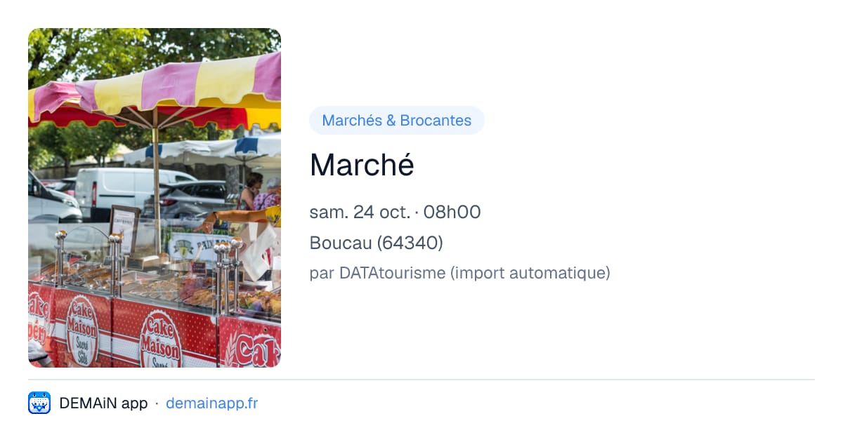 Marché — Boucau