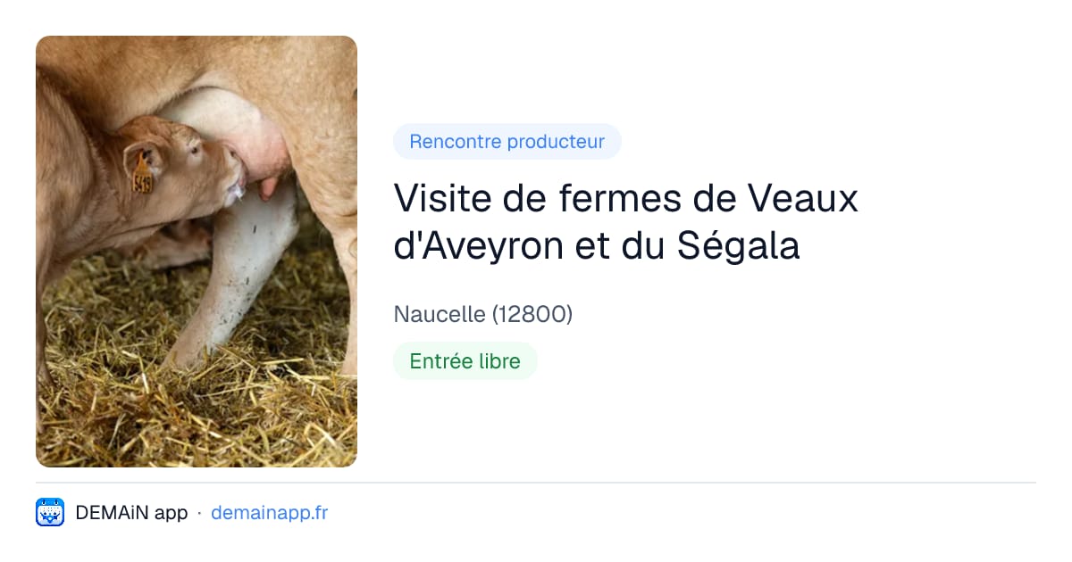 Visite de fermes de Veaux d'Aveyron et du Ségala — Naucelle