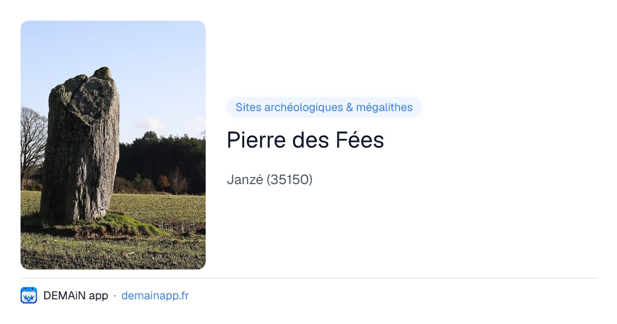 Pierre des Fées — Janzé