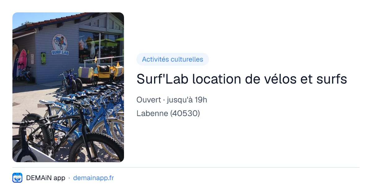Surf'Lab location de vélos et surfs — Labenne