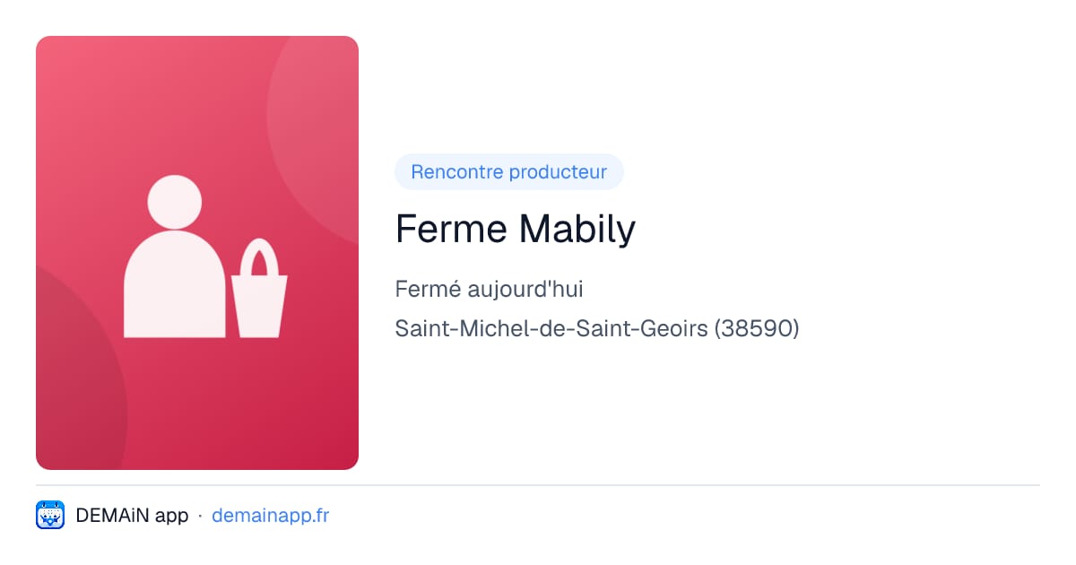 Ferme Mabily — Saint-Michel-de-Saint-Geoirs