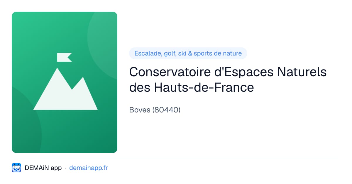 Conservatoire d'Espaces Naturels des Hauts-de-France — Boves