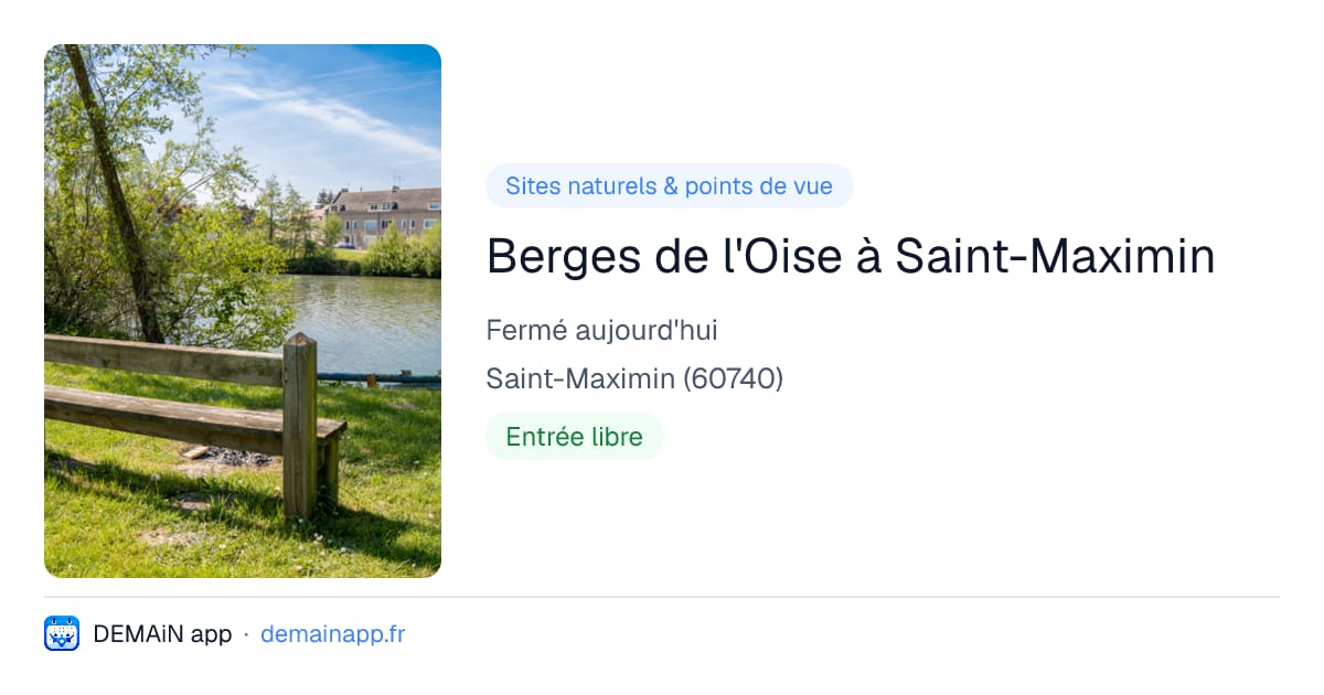 Berges de l'Oise à Saint-Maximin — Saint-Maximin