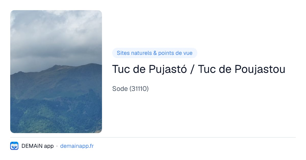 Tuc de Pujastó / Tuc de Poujastou — Sode