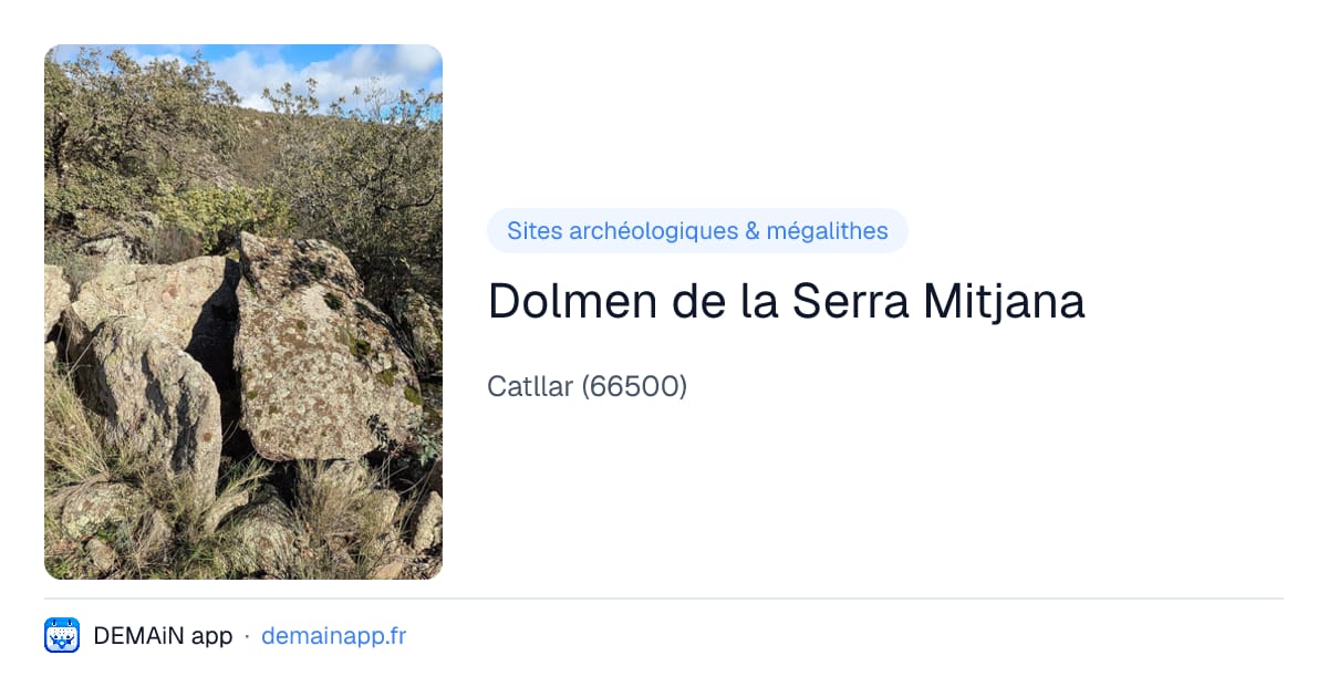 Dolmen de la Serra Mitjana — Catllar