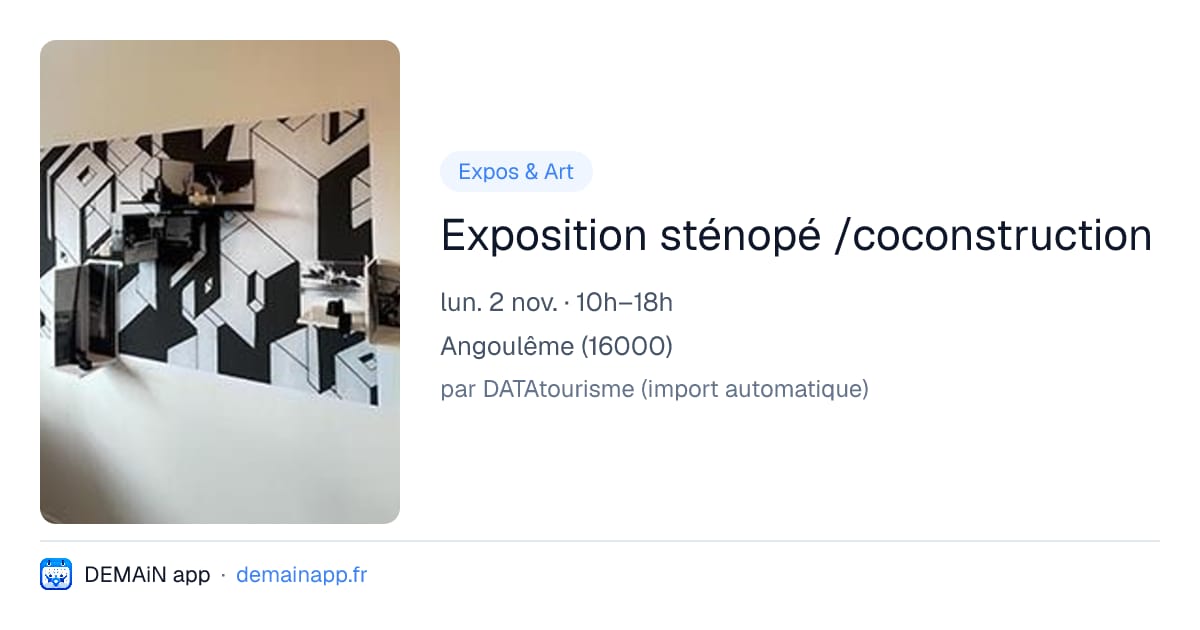 Exposition sténopé /coconstruction — Angoulême