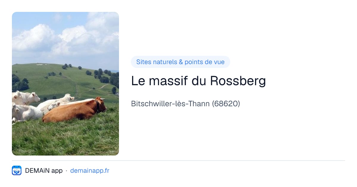 Le massif du Rossberg — Bitschwiller-lès-Thann