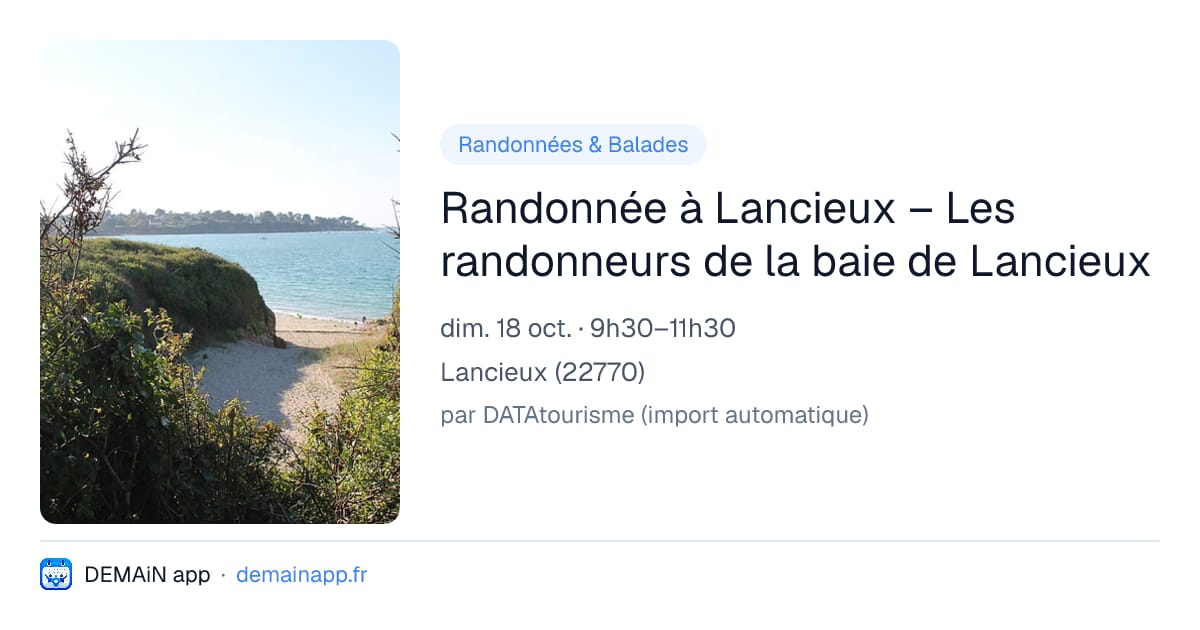 Randonnée à Lancieux – Les randonneurs de la baie de Lancieux — Lancieux
