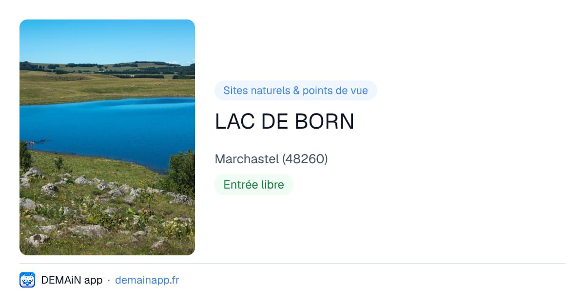 LAC DE BORN — Marchastel