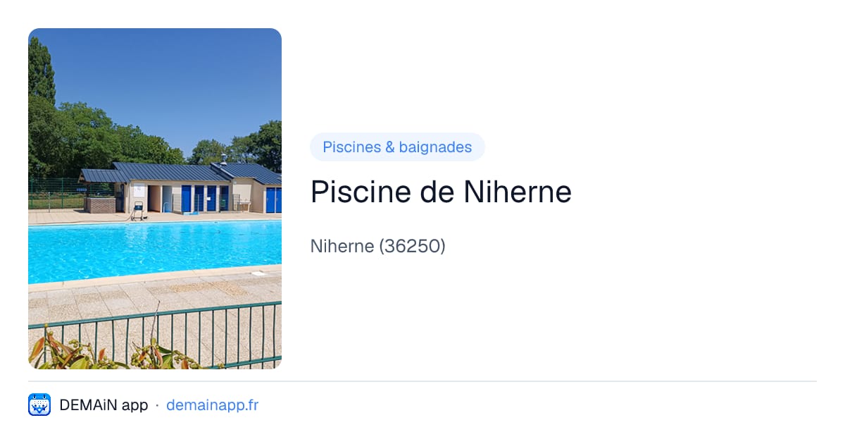 Piscine de Niherne — Niherne