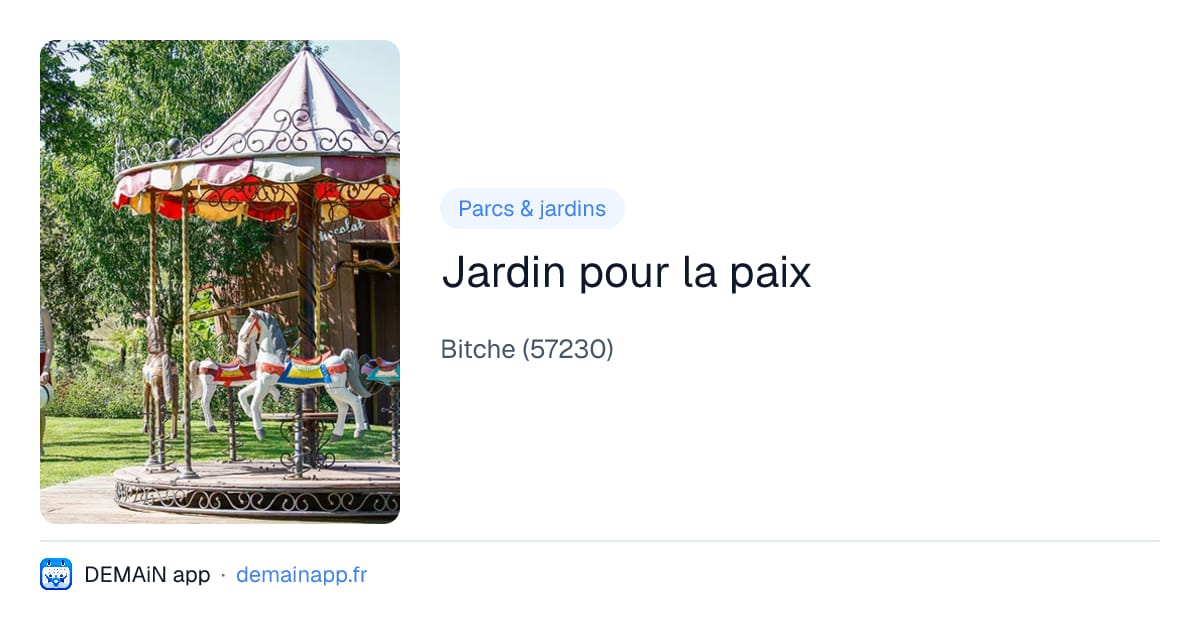 Jardin pour la paix — Bitche