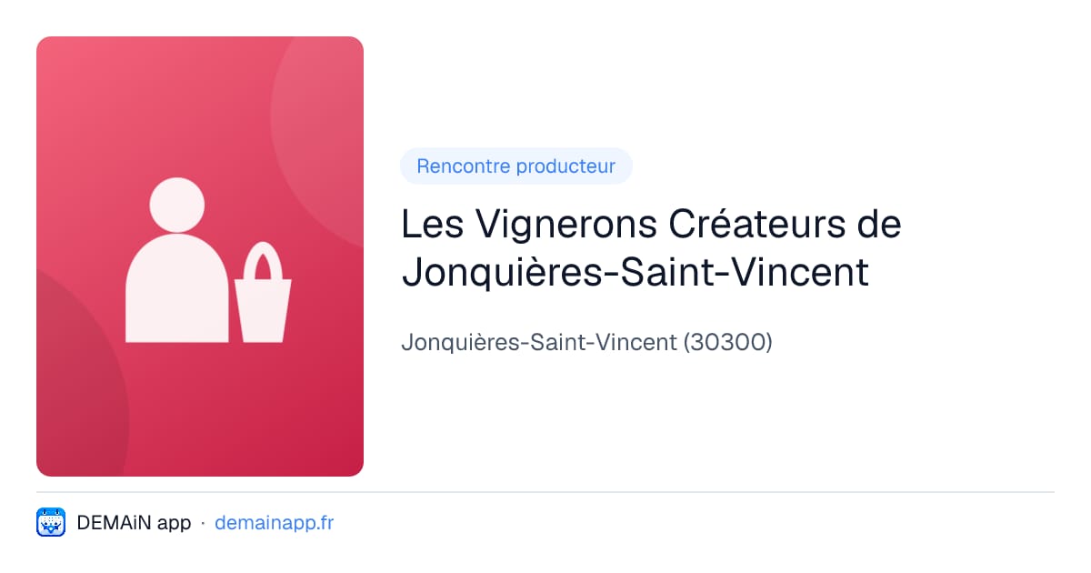 Les Vignerons Créateurs de Jonquières-Saint-Vincent — Jonquières-Saint-Vincent