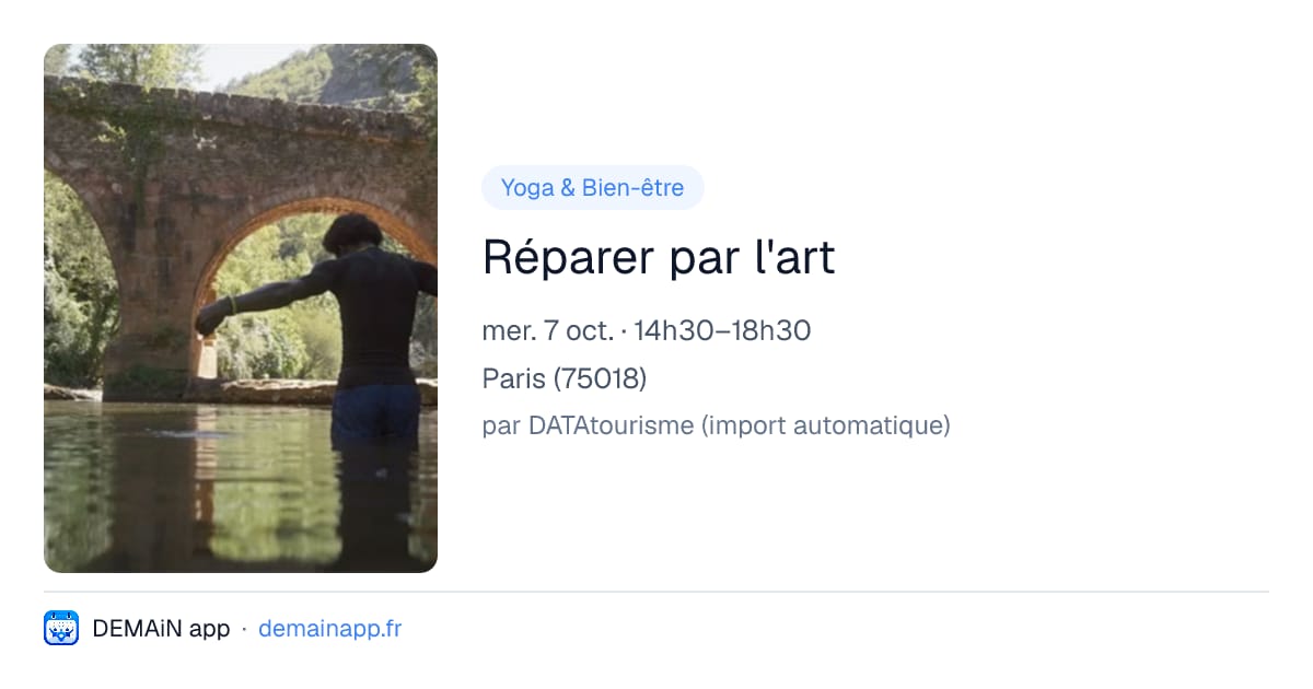 Réparer par l'art — Paris
