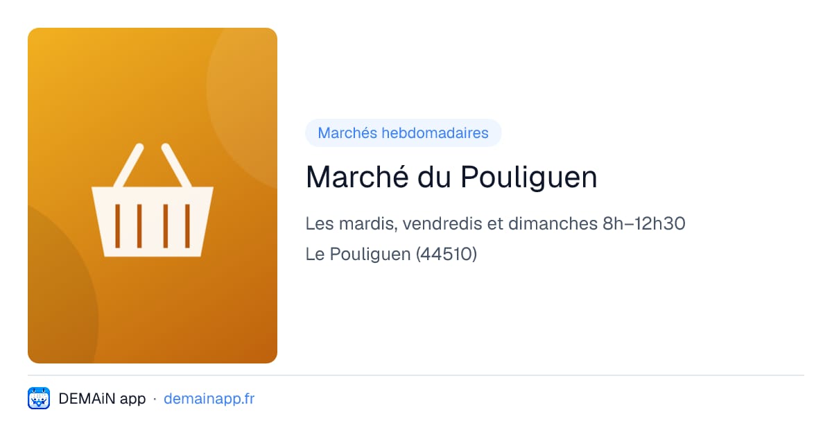 Marché du Pouliguen — Le Pouliguen