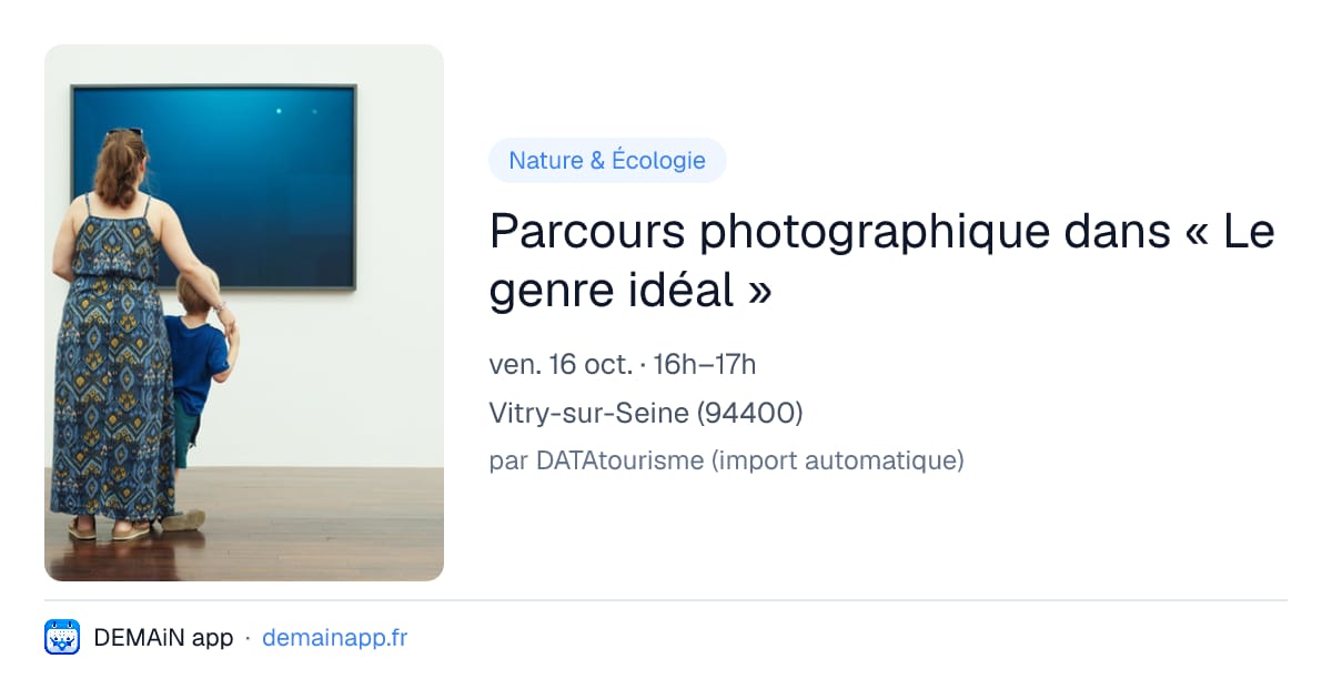 Parcours photographique dans « Le genre idéal » — Vitry-sur-Seine