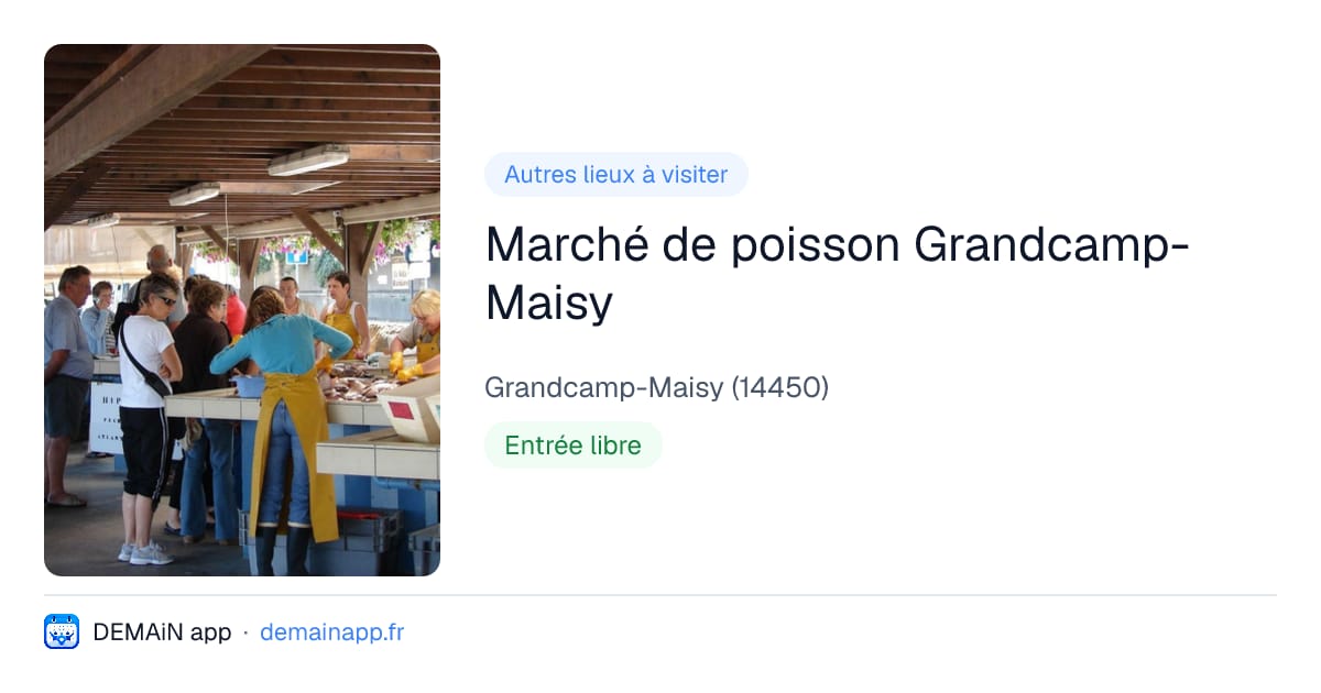 Marché de poisson Grandcamp-Maisy — Grandcamp-Maisy