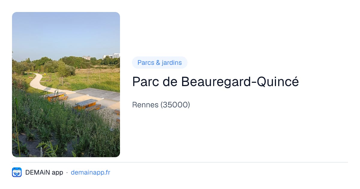 Parc de Beauregard-Quincé — Rennes