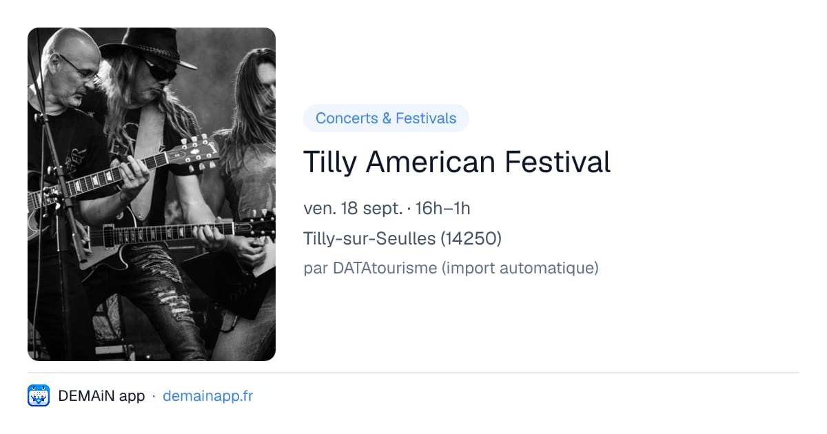 Tilly American Festival — Tilly-sur-Seulles