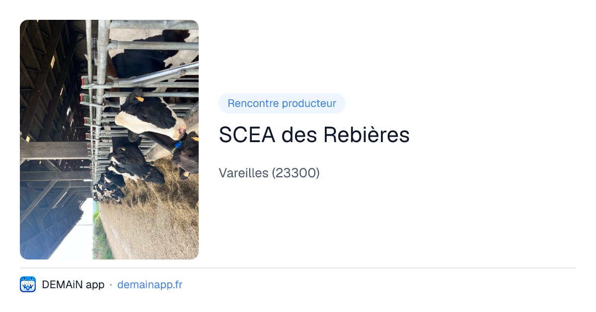 SCEA des Rebières — Vareilles
