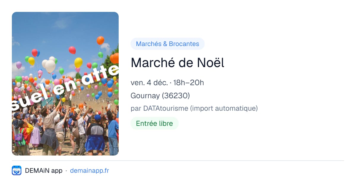 Marché de Noël — Gournay
