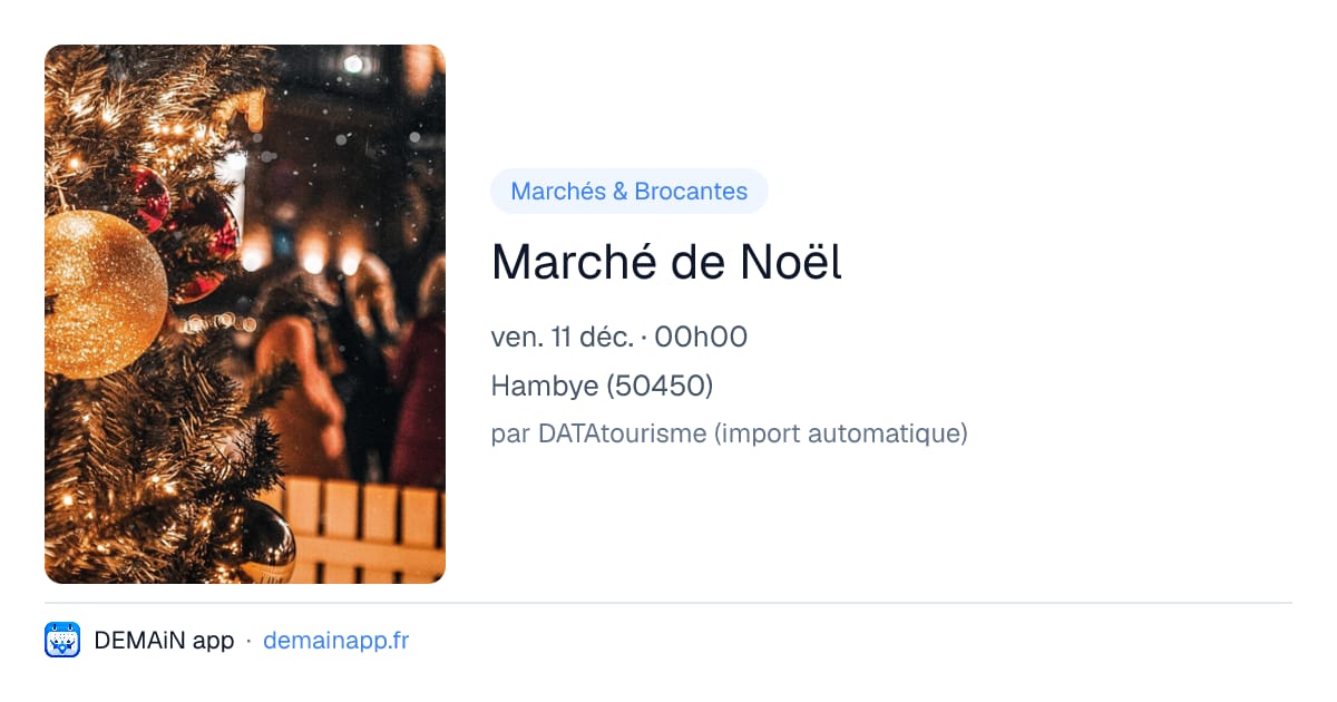 Marché de Noël — Hambye