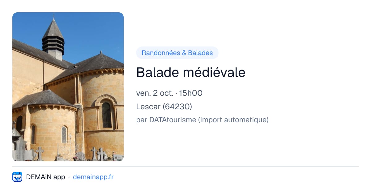 Balade médiévale — Lescar