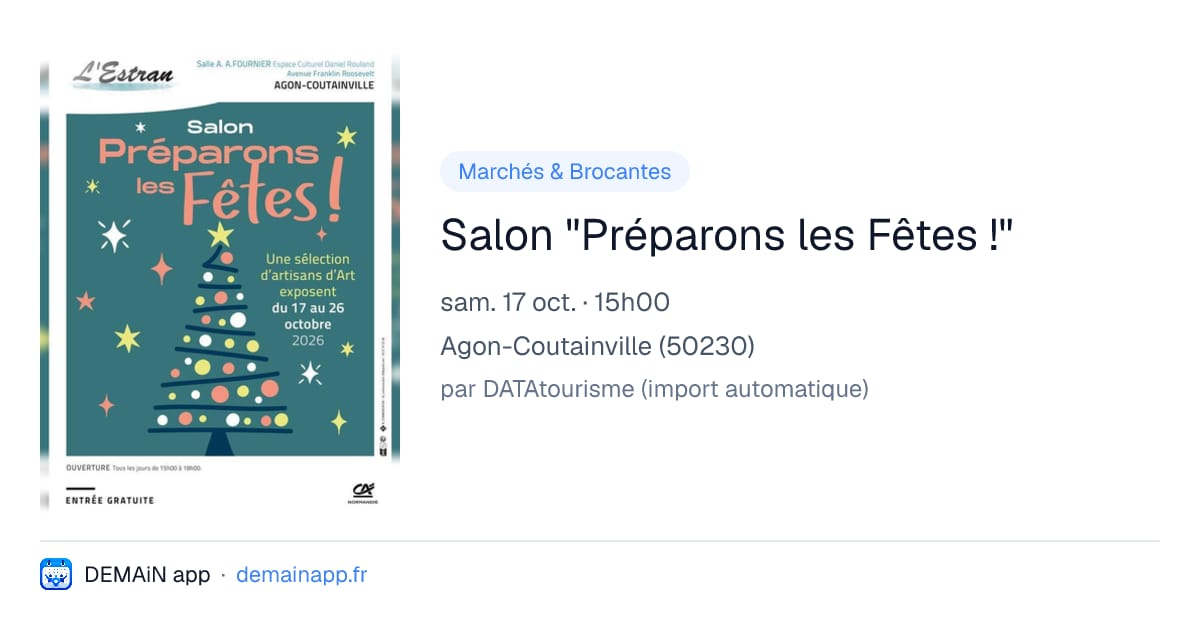 Salon "Préparons les Fêtes !" — Agon-Coutainville