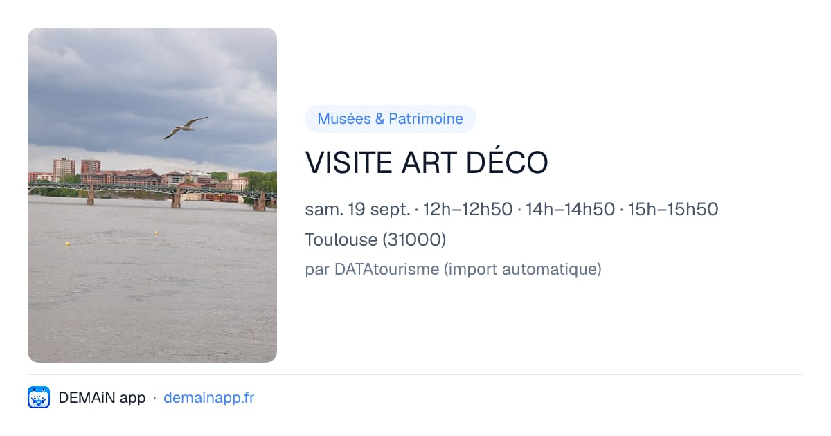 VISITE ART DÉCO — Toulouse