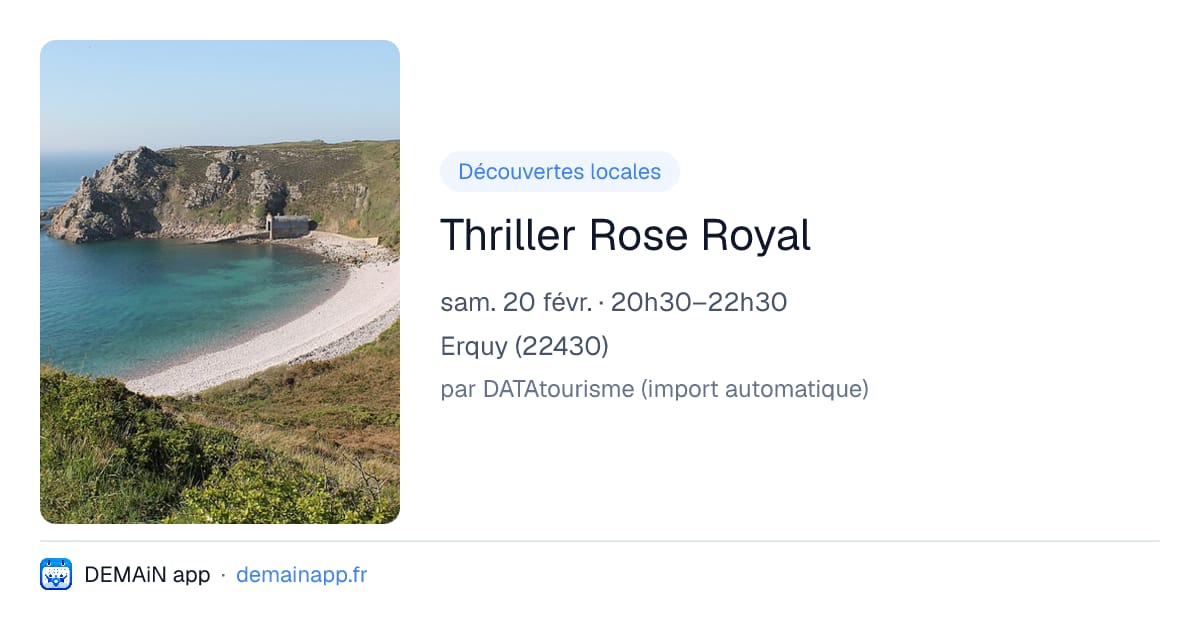 Thriller Rose Royal — Erquy