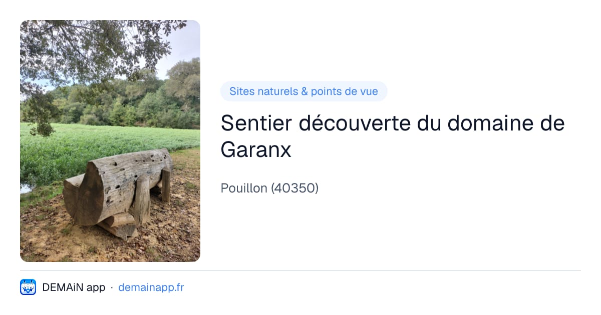 Sentier découverte du domaine de Garanx — Pouillon