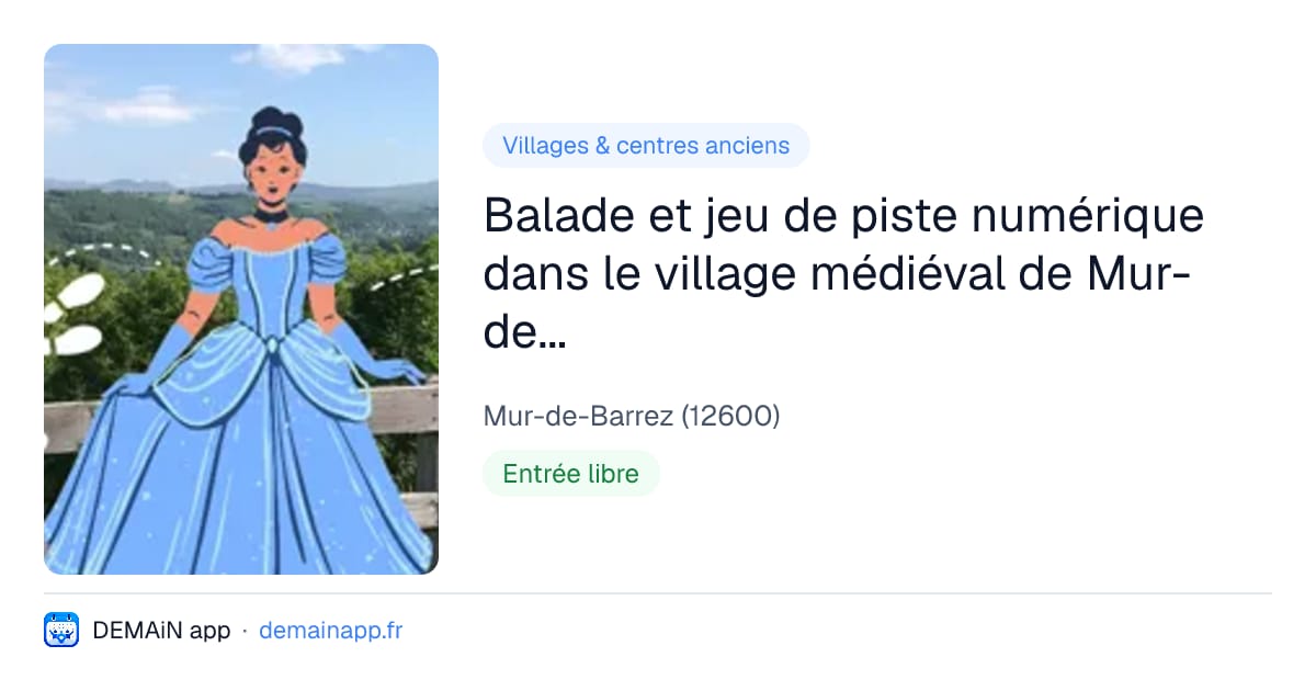 Balade et jeu de piste numérique dans le village médiéval de Mur-de-Barrez — Mur-de-Barrez