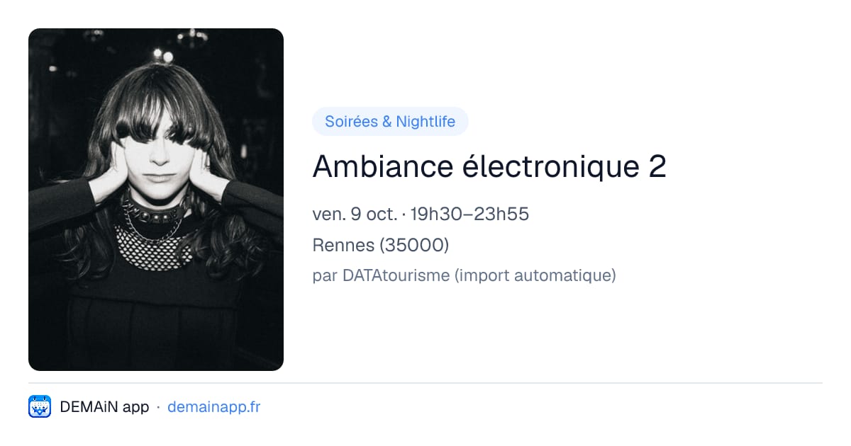 Ambiance électronique 2 — Rennes