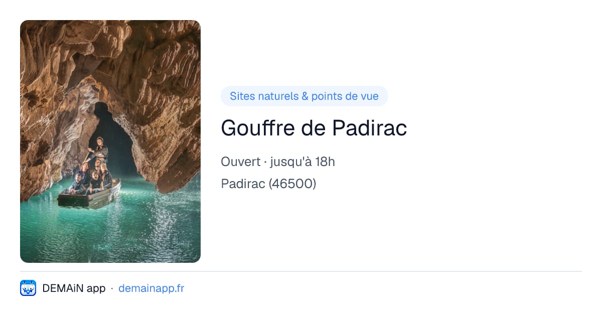 Gouffre de Padirac — Padirac