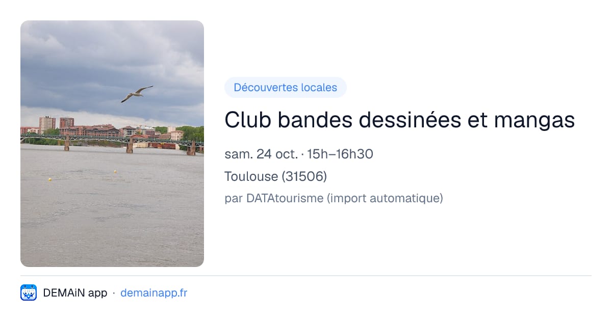 Club bandes dessinées et mangas — Toulouse