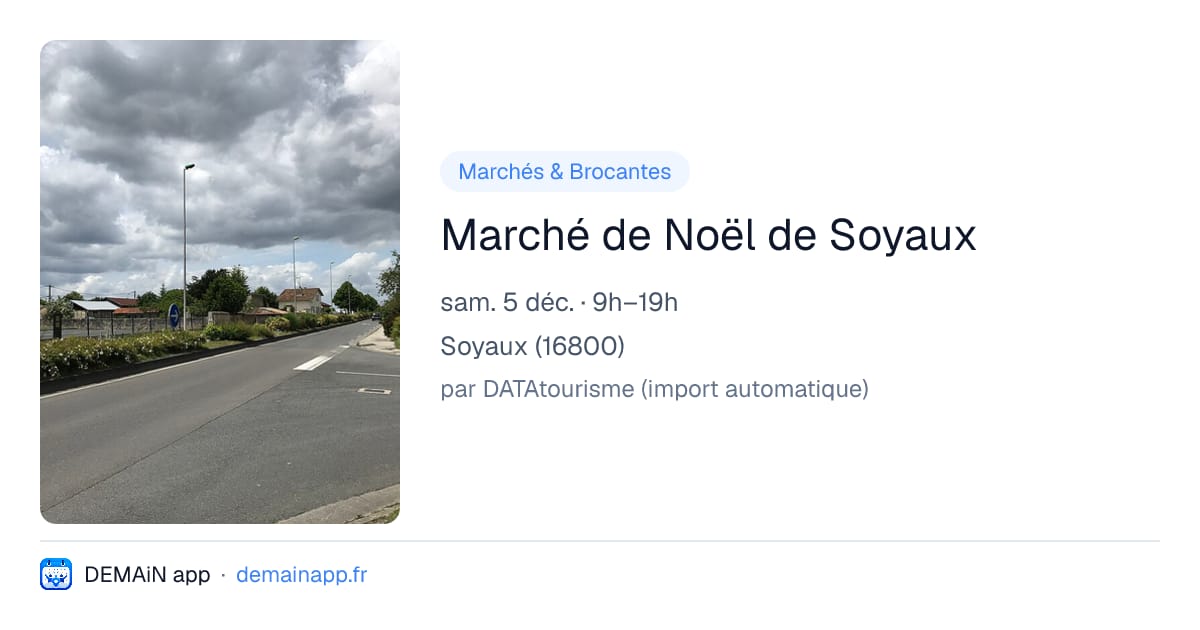 Marché de Noël de Soyaux — Soyaux