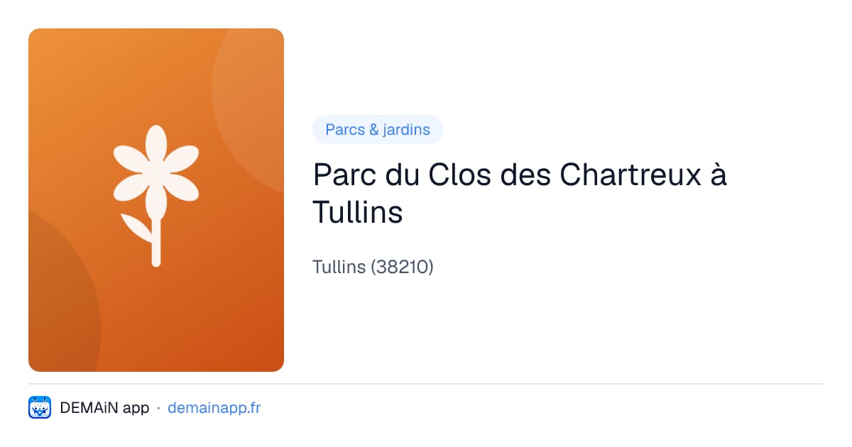 Parc du Clos des Chartreux à Tullins — Tullins