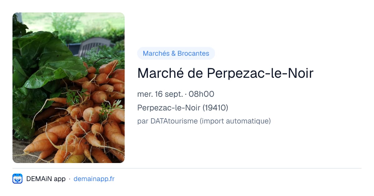 Marché de Perpezac-le-Noir — Perpezac-le-Noir