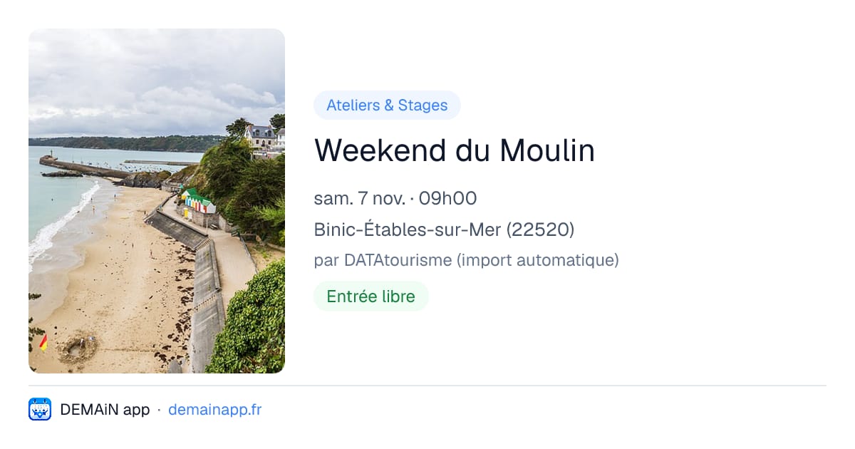 Weekend du Moulin — Binic-Étables-sur-Mer