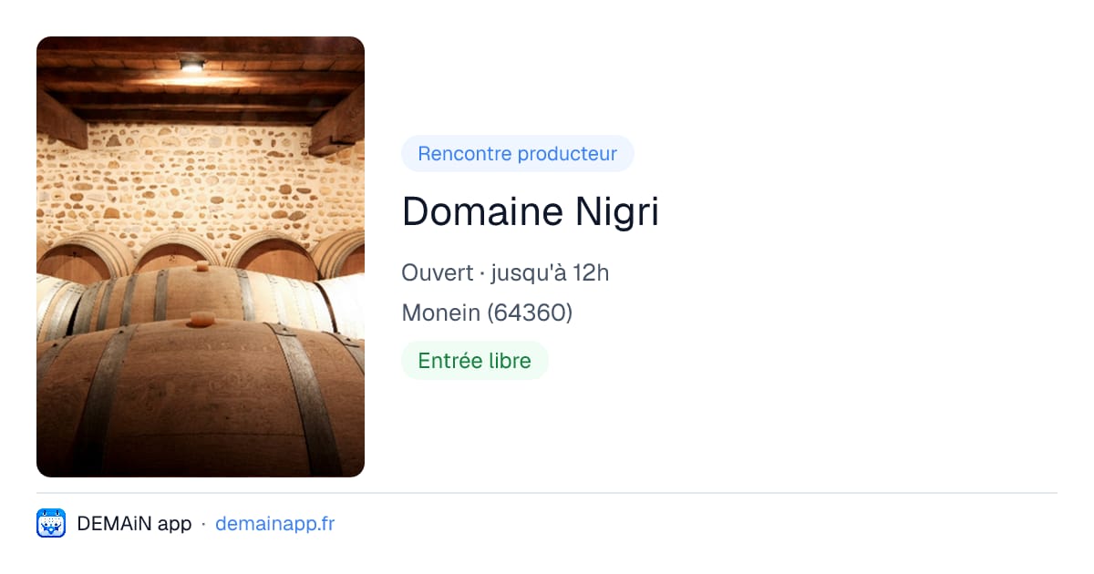 Domaine Nigri — Monein