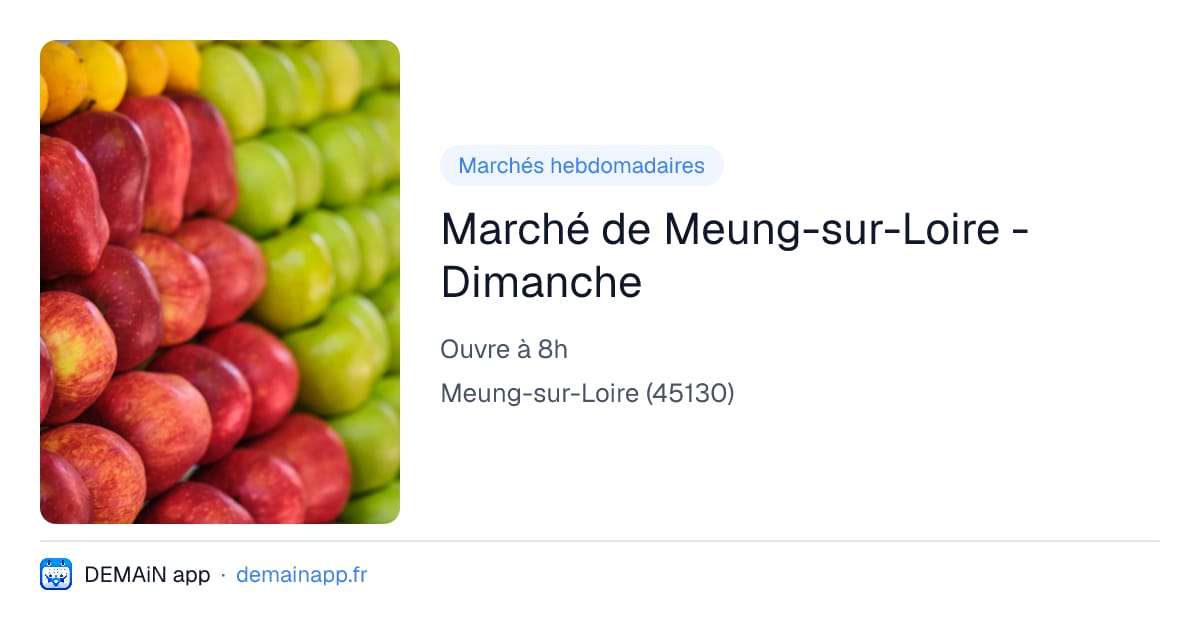 Marché de Meung-sur-Loire - Dimanche — Meung-sur-Loire