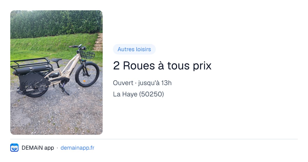 2 Roues à tous prix — La Haye