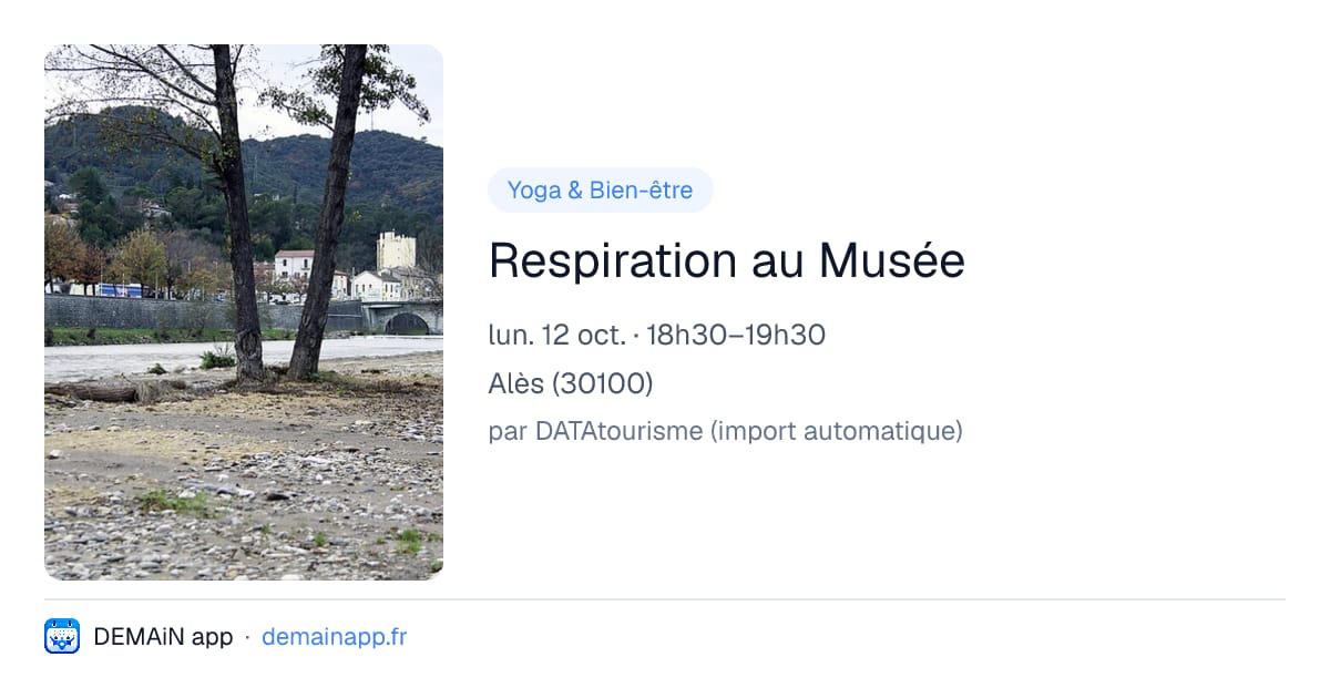 Respiration au Musée — Alès