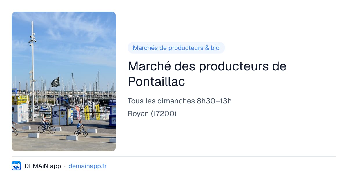 Marché des producteurs de Pontaillac — Royan